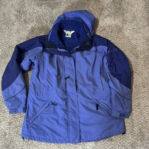 Columbia Jacket Womens XL Interchange Waterproof Hooded Coat Outdoors